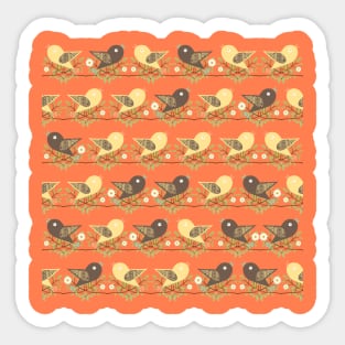 Birds pattern Sticker